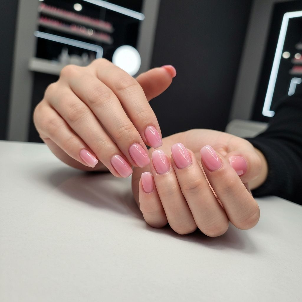 Unhas com decoração delicada